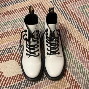 BLACK & WHITE DR. MARTENS BOOTS